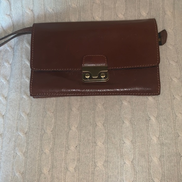 Ca.Gi Leather Clutch - Picture 1 of 7